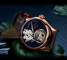 Load image into Gallery viewer, New Brand Men Watch Tourbillon Mechanical Retro Top Man Clock Stainless Steel Thin Dial Creative Trend Luxury Popular Male Watch