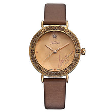 Load image into Gallery viewer, Bling Star Cut Glass Lady Women&#39;s Watch Japan Quartz Hours Fine Fashion Bracelet Real Leather Girl&#39;s Birthday Gift Julius No Box