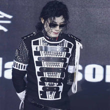 Load image into Gallery viewer, MJ Michael Jackson Germany Military Cool Gorgeous Teaser Jacket Outerwear for Collection Halloween costume Gift