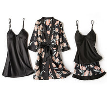 Load image into Gallery viewer, Pajamas sets for Women Mujer 4 Piece Sets Sleep or Lounge Home Wear