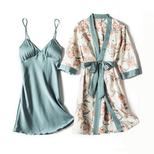 Load image into Gallery viewer, Pajamas sets for Women Mujer 4 Piece Sets Sleep or Lounge Home Wear