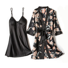 Load image into Gallery viewer, Pajamas sets for Women Mujer 4 Piece Sets Sleep or Lounge Home Wear