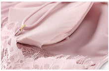 Load image into Gallery viewer, Lace Backless Nightdress Soft Comfortable Satin Lace Summer Sleepwear Nightwear