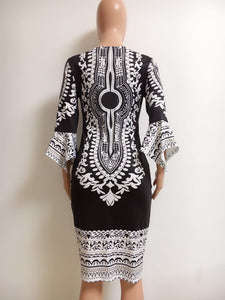 New sexy fashion African women printing plus size dress