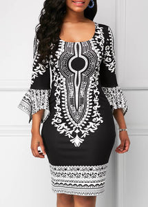 New sexy fashion African women printing plus size dress