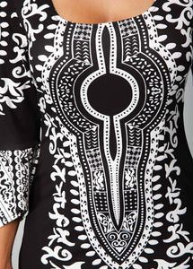 New sexy fashion African women printing plus size dress