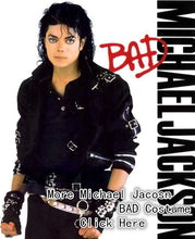 Load image into Gallery viewer, Rare MJ Michael Jackson BAD Black Classic Jacket With Silver Eagle Badges Punk Metal Fashion Badge woolen Clothing Show Gift