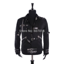 Load image into Gallery viewer, Rare MJ Michael Jackson Black Cotton Elastic Slim BAD Jacket Costume Clothing for Man Adore Stars