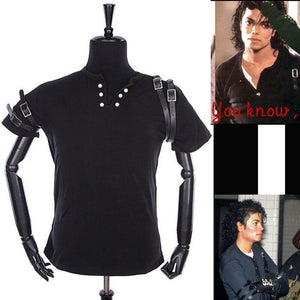 Rare MJ Michael Jackson Black Cotton Elastic Slim BAD Jacket Costume Clothing for Man Adore Stars