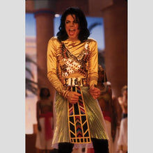 Load image into Gallery viewer, RARE MICHAEL JACKSON MJ Egypt Pharaoh Do You Remember The Time Set Unique Dance Outfit Wigs Halloween Costume Chritmas Show