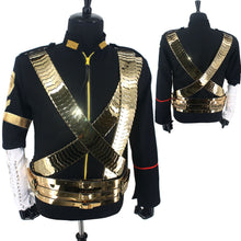 Load image into Gallery viewer, Rare MJ Michael Jackson Classic JAM Jacket &amp; Metal Belt Bullet Punk Exactly Same High Collection Halloween Costume Show