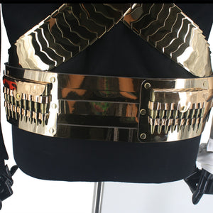 Rare MJ Michael Jackson Classic JAM Jacket & Metal Belt Bullet Punk Exactly Same High Collection Halloween Costume Show