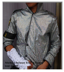 MJ Michael Jackson ultimate collection bandage Dangerous White Cotton ArmBrace Punk glove for performance