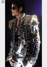 Load image into Gallery viewer, Men&#39;s Full Crystals Coat  Rhinestone Jacket Singer Dance Dance Wear Outerwear Show Costume Outfit Michael cosplay Jackson