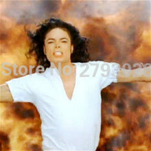 Load image into Gallery viewer, SexeMara MJ Michael Jackson Costume Classic Billie Jean V-Neck Cotton 100% White T-shirt Tees Underwear