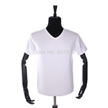 Load image into Gallery viewer, SexeMara MJ Michael Jackson Costume Classic Billie Jean V-Neck Cotton 100% White T-shirt Tees Underwear