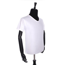 Load image into Gallery viewer, SexeMara MJ Michael Jackson Costume Classic Billie Jean V-Neck Cotton 100% White T-shirt Tees Underwear