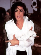 Load image into Gallery viewer, SexeMara MJ Michael Jackson Costume Classic Billie Jean V-Neck Cotton 100% White T-shirt Tees Underwear