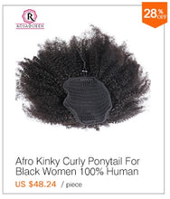 Load image into Gallery viewer, 4B 4C Afro Kinky Curly Clip In Human Hair Extensions Brazilian Remy Hair 100% Human Hair Natural Black Clip Ins Bundle Dolago