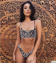 Load image into Gallery viewer, Leopard Push Up Swimwear Women