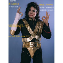 Load image into Gallery viewer, MJ Michael Jackson Costume Classic Scream JAM Jacket &amp; Metal Full Set Bullet Punk Exactly Same High Collection