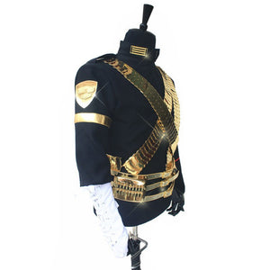 MJ Michael Jackson Costume Classic Scream JAM Jacket & Metal Full Set Bullet Punk Exactly Same High Collection