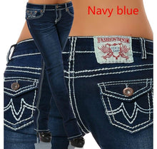 Load image into Gallery viewer, Jeans Woman New Fashion 2020 Plus Size Jeans Woman Skinny Pockets Denim Ladies Pencil High Waist Blue Jeans Women Pants