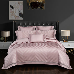 Luxury 100S cotton Jacquard Queen King Bedding Set Bed cover egyptian Cotton Bedsheet Duvet Cover 4/7pcs Bed set parure de lit