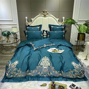 Luxury embroidery Bedding Sets adults Beddingset egyptian cotton Bed Linen Duvet Cover Bed Sheet Pillowcase 4/6pcs bed Sets