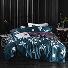 Load image into Gallery viewer, Chinoiserie Botanical Floral Print Duvet Quilt Cover Queen King size 4Pcs Egyptian Cotton Luxury Soft Bedding Set Bed Sheet set