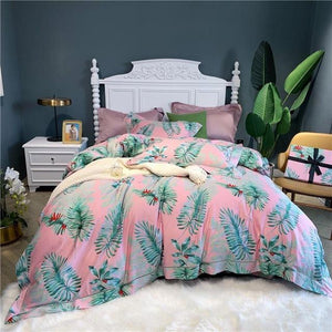 Luxury 600TC Egyptian Cotton Bedding Set Chinoiserie Blossom Chic Soft Duvet Cover Queen King size Comforter Cover Bed Sheets