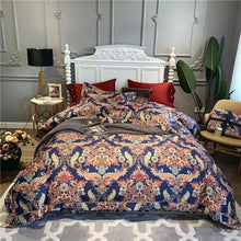 Load image into Gallery viewer, Luxury 600TC Egyptian Cotton Bedding Set Chinoiserie Blossom Chic Soft Duvet Cover Queen King size Comforter Cover Bed Sheets