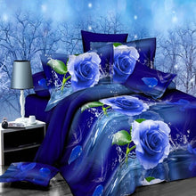 Load image into Gallery viewer, 3d Rose Print Bedding Sets Luxury 2/3/4 Pcs Bed Linen Sets Bedroom Hotel Home Duvet Cover Set Bedding Sets Pillowcase Set