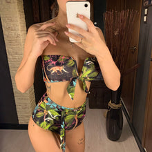 Load image into Gallery viewer, 2020 Printed High Waist Two-pieces Bikini Set