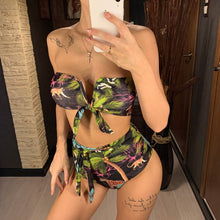 Load image into Gallery viewer, 2020 Printed High Waist Two-pieces Bikini Set