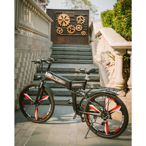 26 Inch Folding Electric Mountain Bike Off-road Power Assisted Hidden Removable Battery