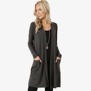 Women's Cardigans Single Breasted Puff Hooded Coat