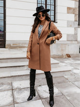 Load image into Gallery viewer, Autumn Winter Fashion Woolen Coat Slim Single Breasted Coat Overcoat