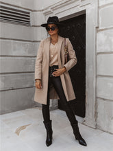 Load image into Gallery viewer, Autumn Winter Fashion Woolen Coat Slim Single Breasted Coat Overcoat