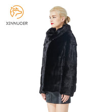 Load image into Gallery viewer, 2020 mink fur fashion women&#39;s coat jacket autumn and winter short fashion mink fur coat