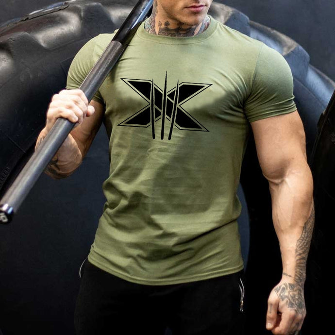 Bodybuilding  Graphic T Shirts Workout Fitness Men Clothing Short Sleeve Shirt Street Wear