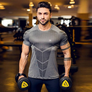 Men's Quick Dry Fitness Tees Sport Short Sleeves T-shirt