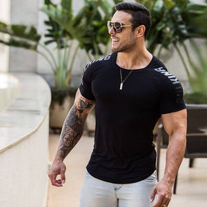 Men's Quick Dry Fitness Tees Sport Short Sleeves T-shirt