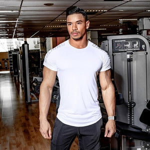 Men's Quick Dry Fitness Tees Sport Short Sleeves T-shirt