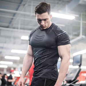 Men's Quick Dry Fitness Tees Sport Short Sleeves T-shirt