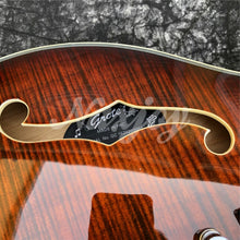 Load image into Gallery viewer, Grote Coffee Color Flame Maple Hollow Body Double F Holes Thin body Rosewood Fingerboard Jazzy