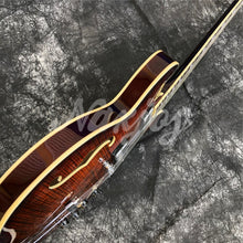 Load image into Gallery viewer, Grote Coffee Color Flame Maple Hollow Body Double F Holes Thin body Rosewood Fingerboard Jazzy