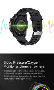 2021 LIGE IP68 Waterproof Smart Watch Men ECG Heart Rate Blood Pressure Monitor LED Flashlight Sports Fitness Tracker smartwatch