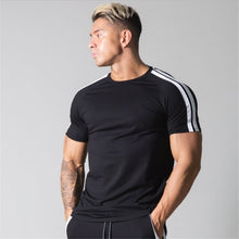 Load image into Gallery viewer, 2021 Gyms Clothing fitness Running t shirt men O-neck t-shirt cotton bodybuilding Sport shirts