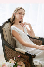 Load image into Gallery viewer, Roseheart  Cotton Sleepwear Night Dress Lace Long Luxury Gown